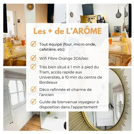 L'arome - Intimiste A Deux Pas Du Tram Et Des Facultes * Talence